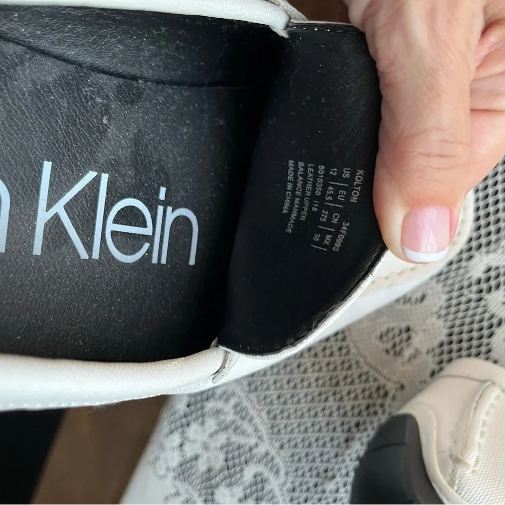 Calvin Klein Elegant White Men's Loafers - Picture 6 of 6